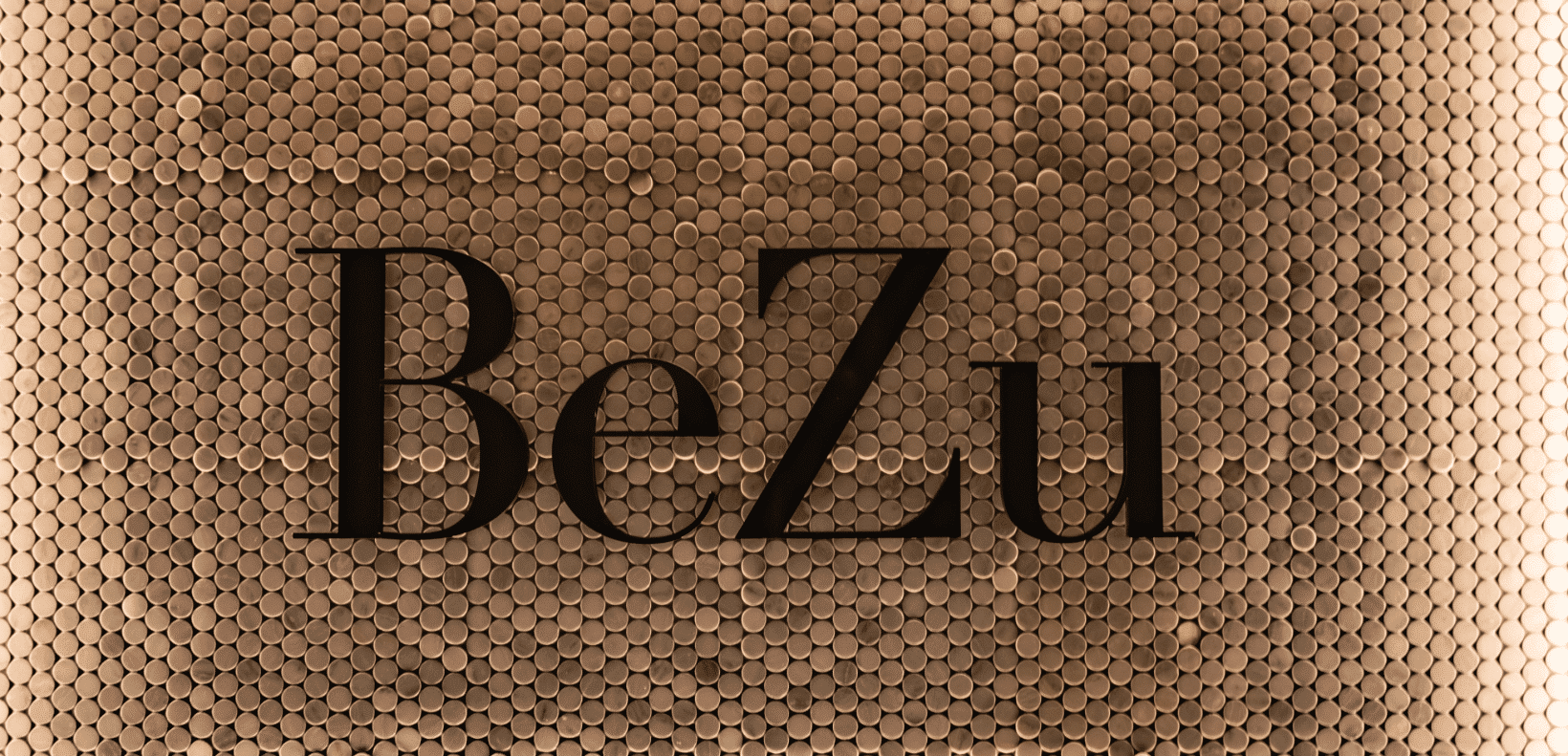 bezu logo with gold