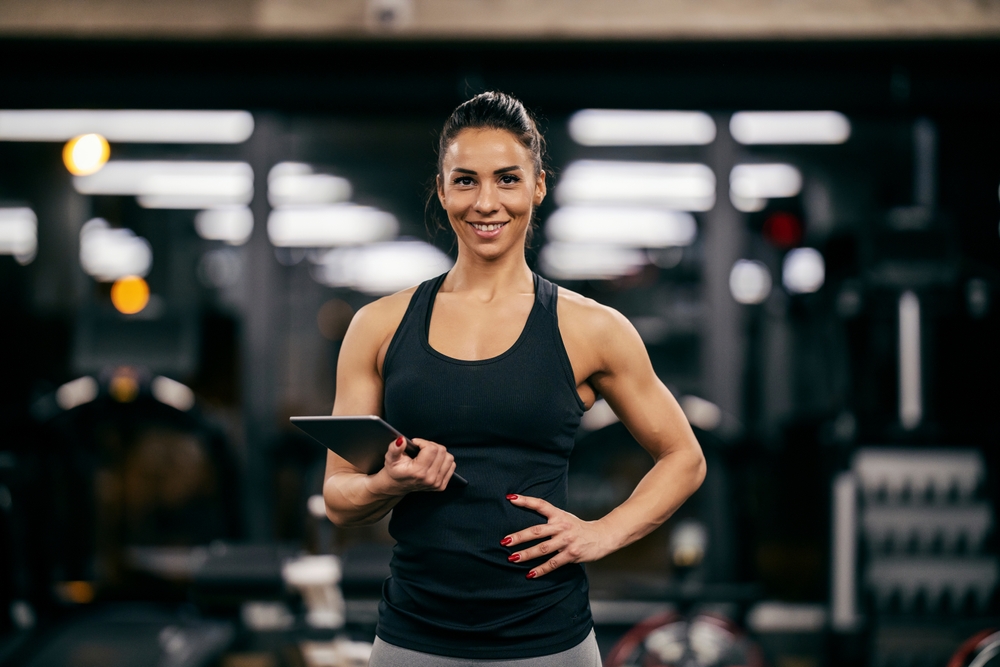 woman at gym